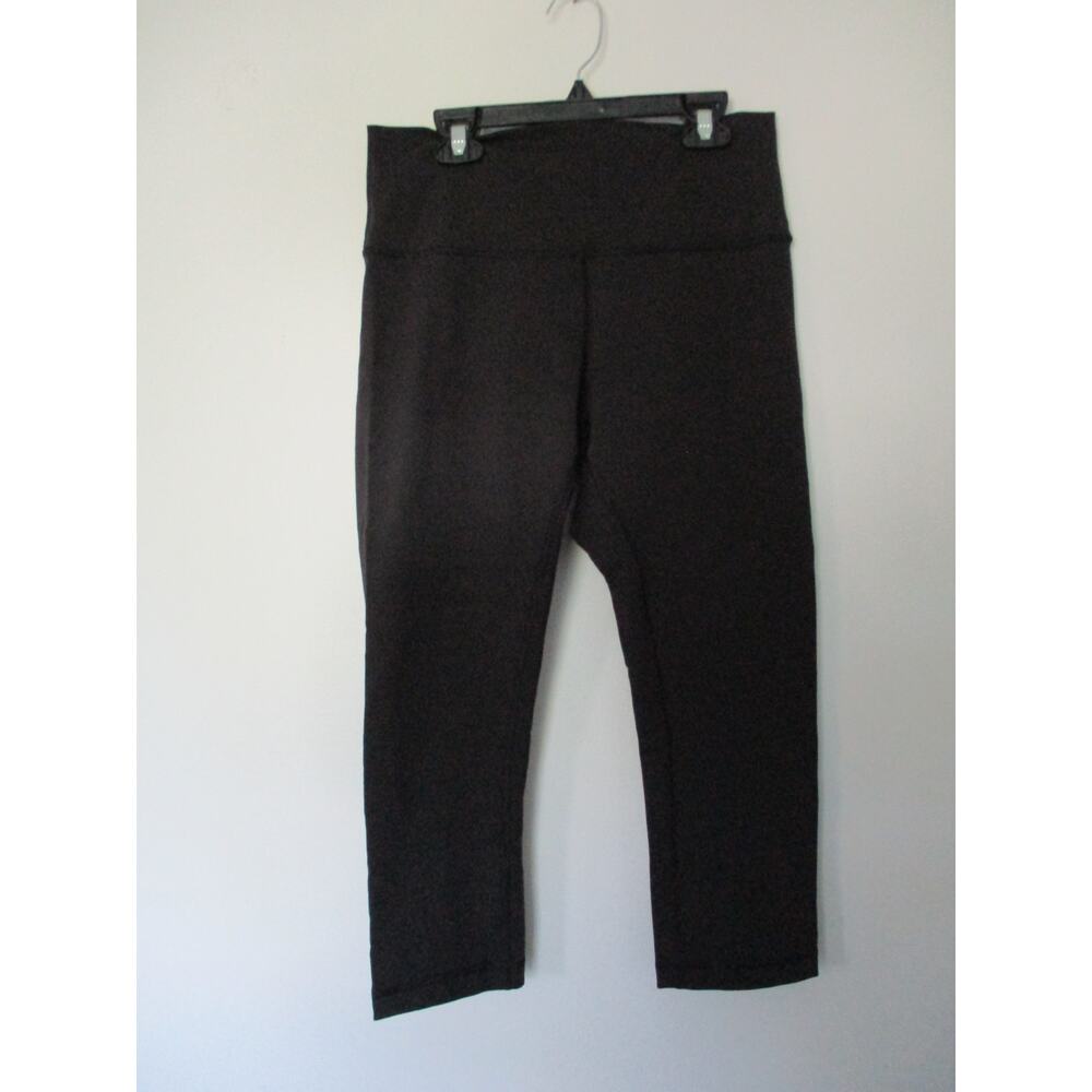 Lululemon Wunder Under High Rise Crop Size 10 Black